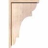 Ekena Millwork New Brighton Smooth Corbel w/Backplate, Douglas Fir, 5 1/2"W x 14"D x 22"H COR06X14X22NEB01SDF